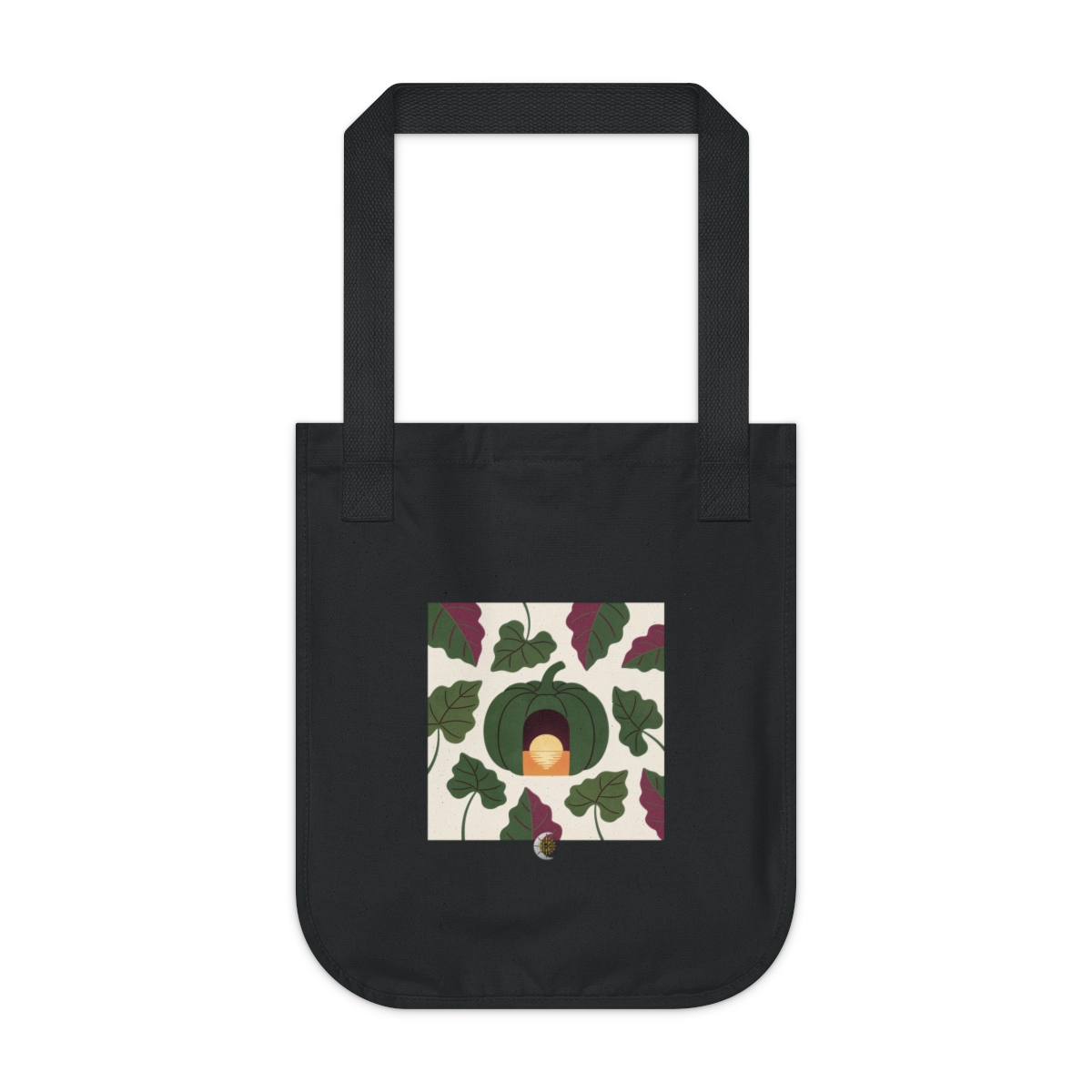 HD Doorless pumpkin shelter cradling a pool of reflected sunrise Organic Canvas Tote
