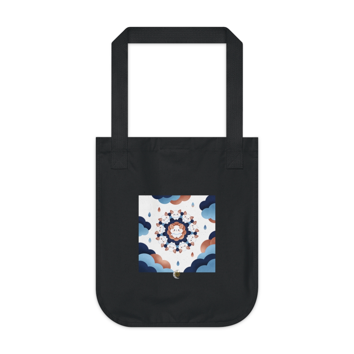 HD Gentle cloud-dwelling creatures with invented leaf-shaped ears Organic Canvas Tote