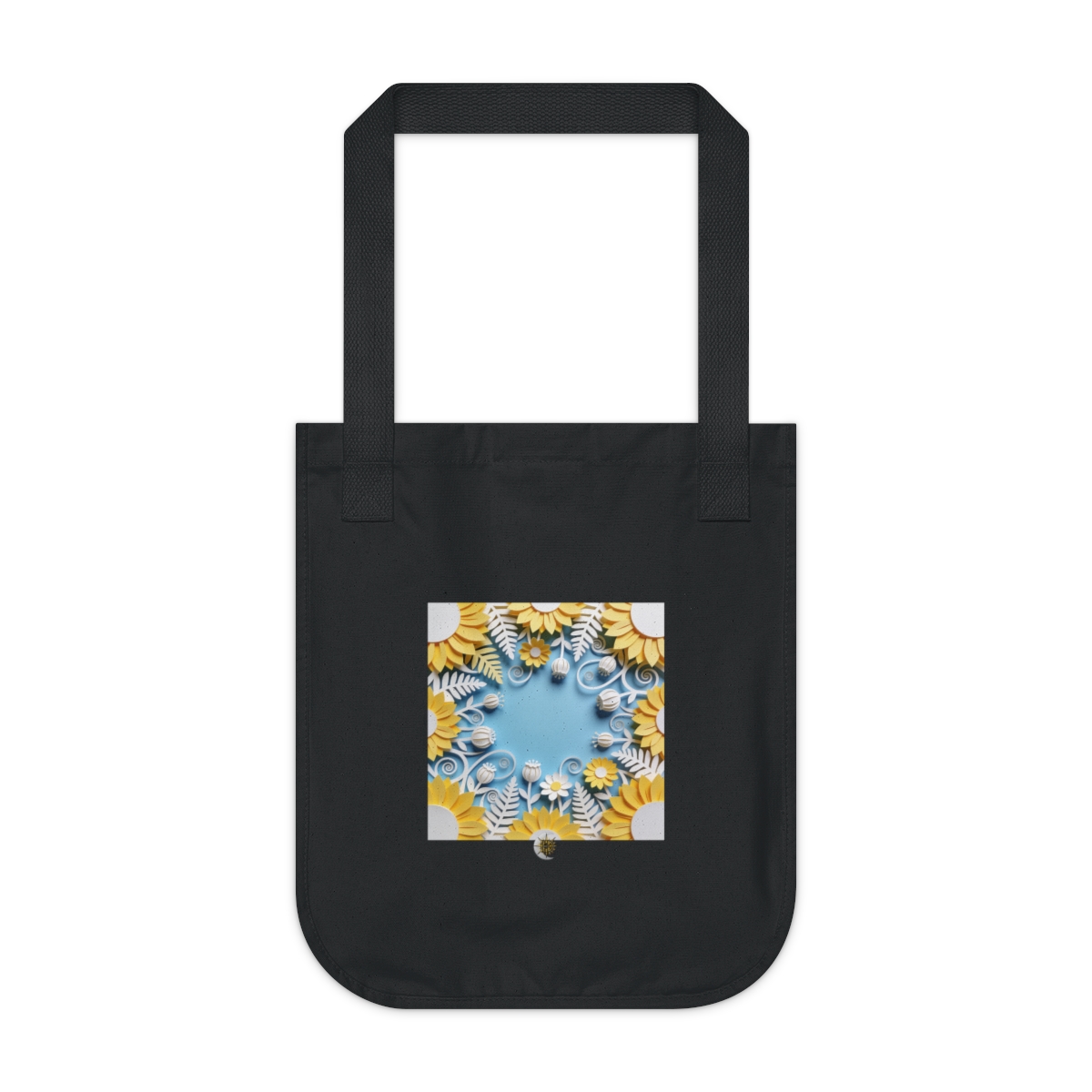HD Layered meadow blossoms, seedpods and curling fern fronds Organic Canvas Tote