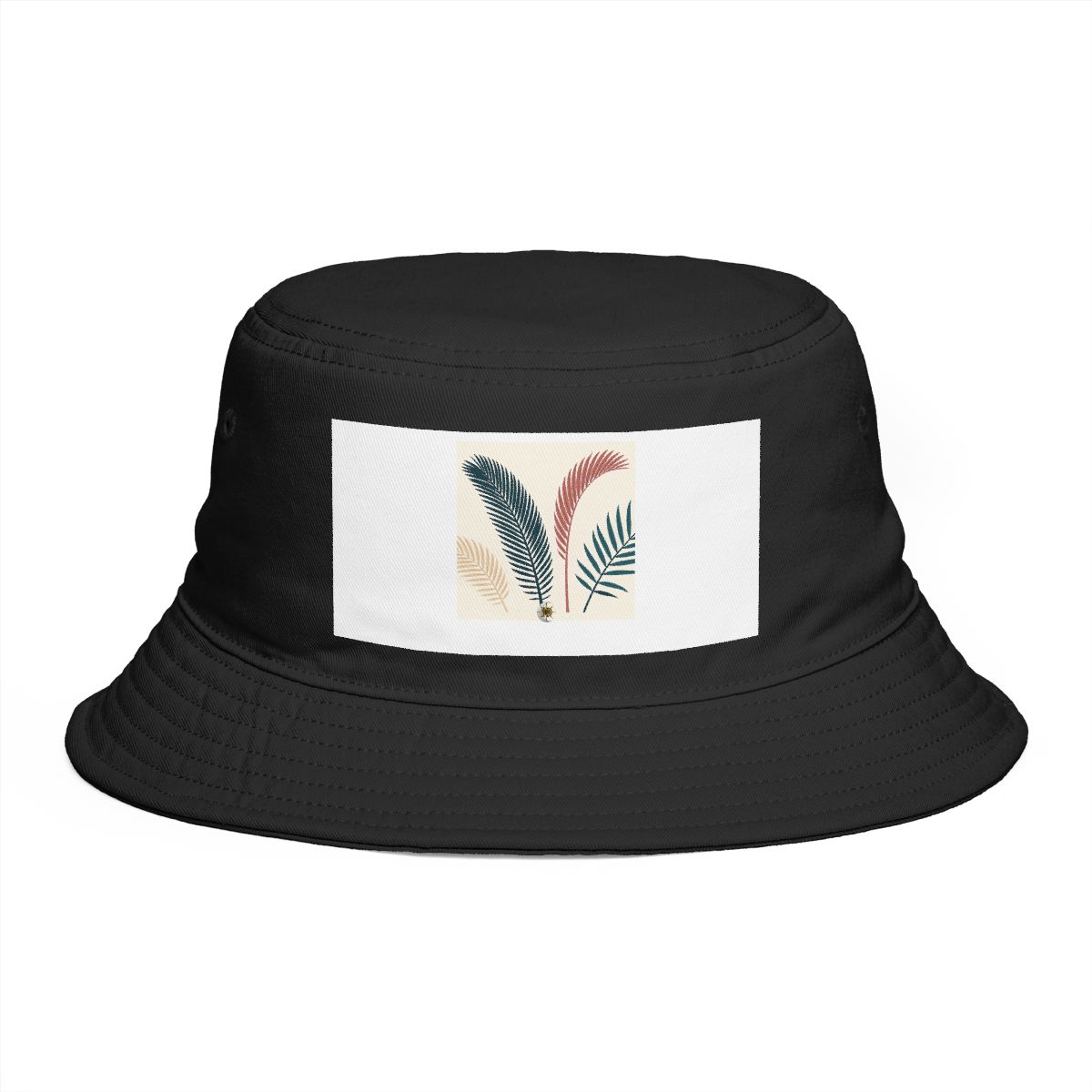 HD Palm frond arranged as three distinct growth stages Bucket Hat