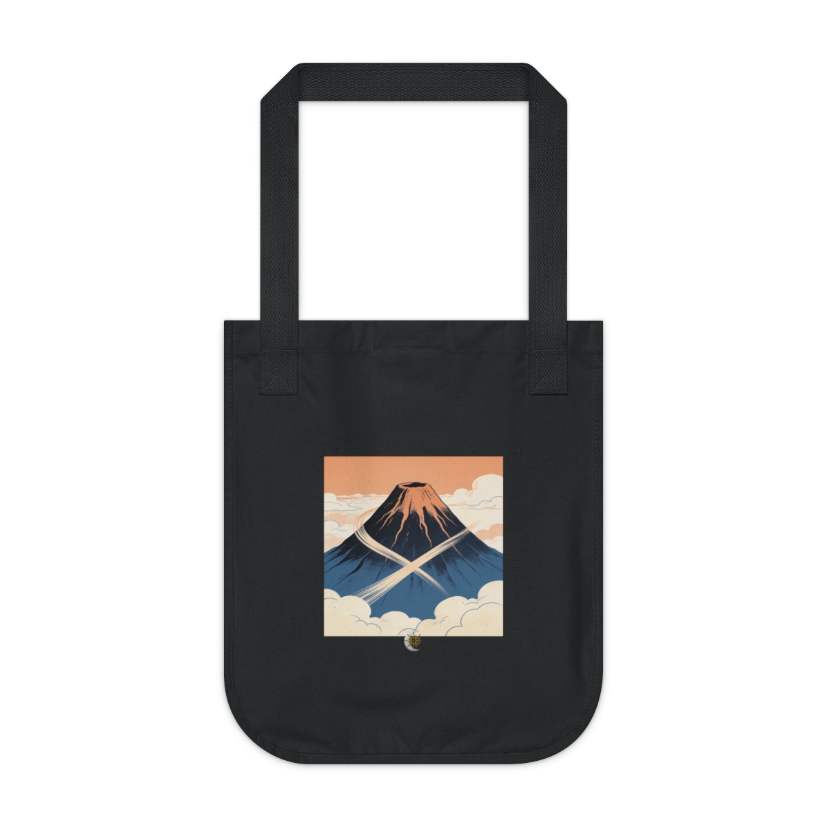 HD Rounded volcano crossed by a gentle diagonal breeze Organic Canvas Tote