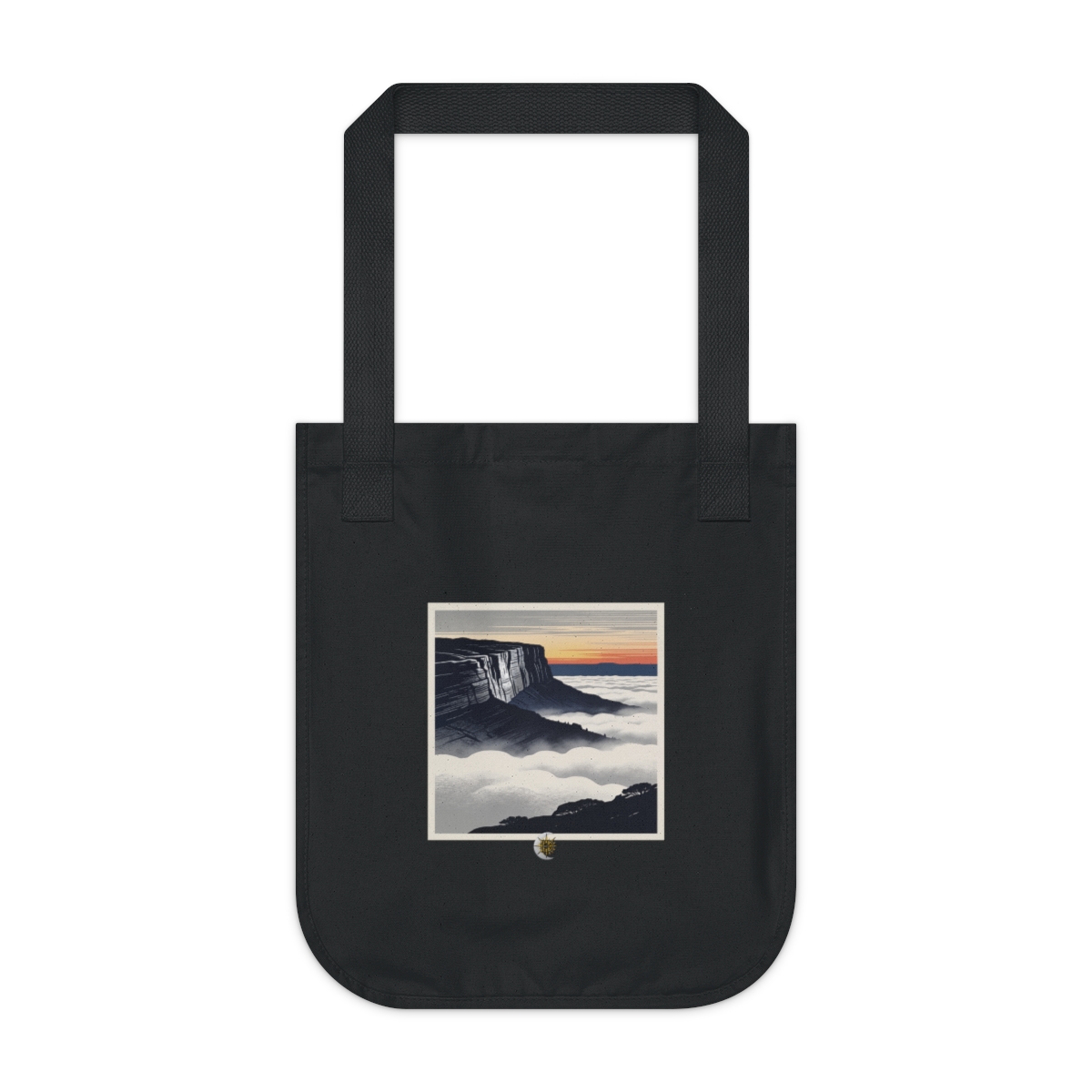 HD Cloudsea Cliffs Organic Canvas Tote