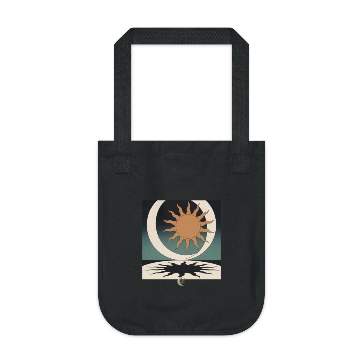 HD Sunshadow Crescent Organic Canvas Tote