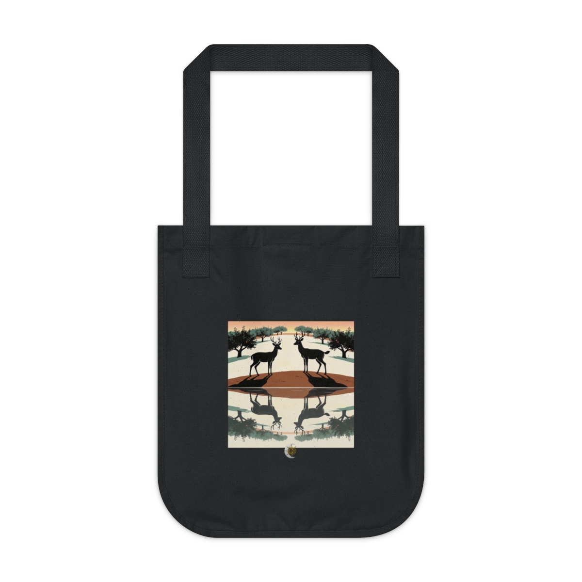 HD Orchard Deer Organic Canvas Tote