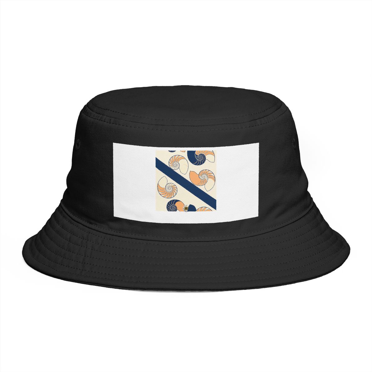 HD Shell-section spirals gathering into a broad diagonal band Bucket Hat