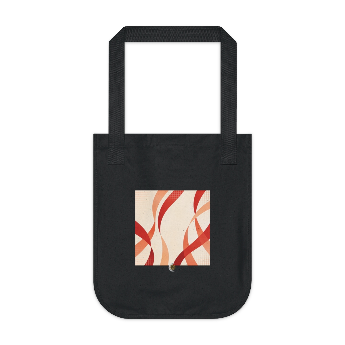 HD Rust Ribbons Organic Canvas Tote