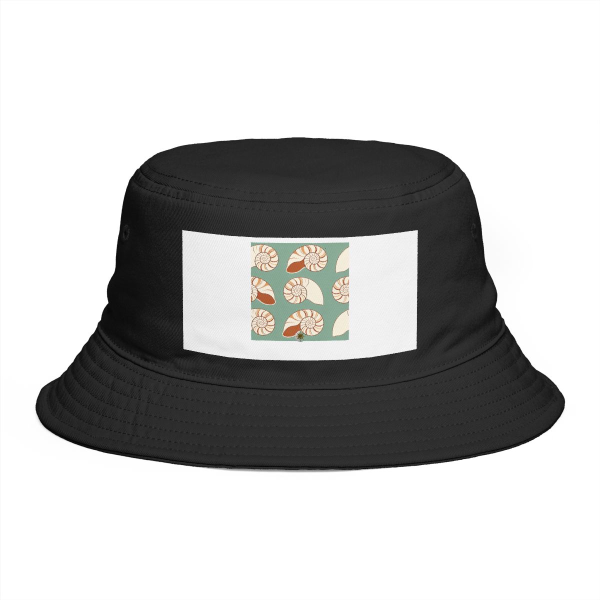 HD Shell-section spirals alternating dense clusters with empty lanes Bucket Hat