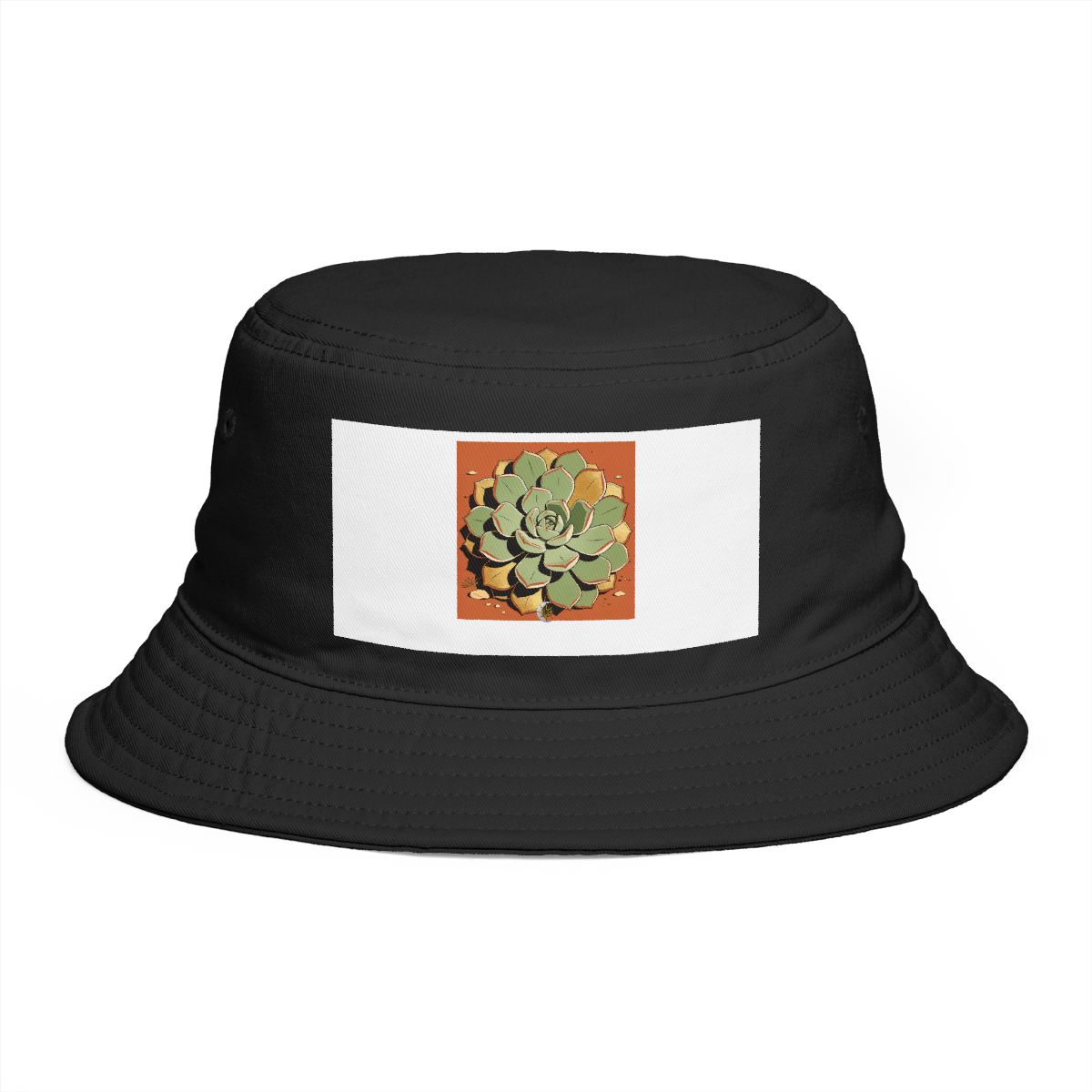HD Living-stone succulents seen in a close radial growth study Bucket Hat