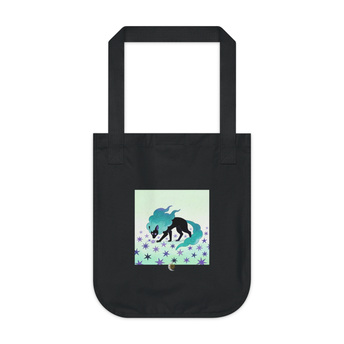 HD Stardrift Wolf Organic Canvas Tote
