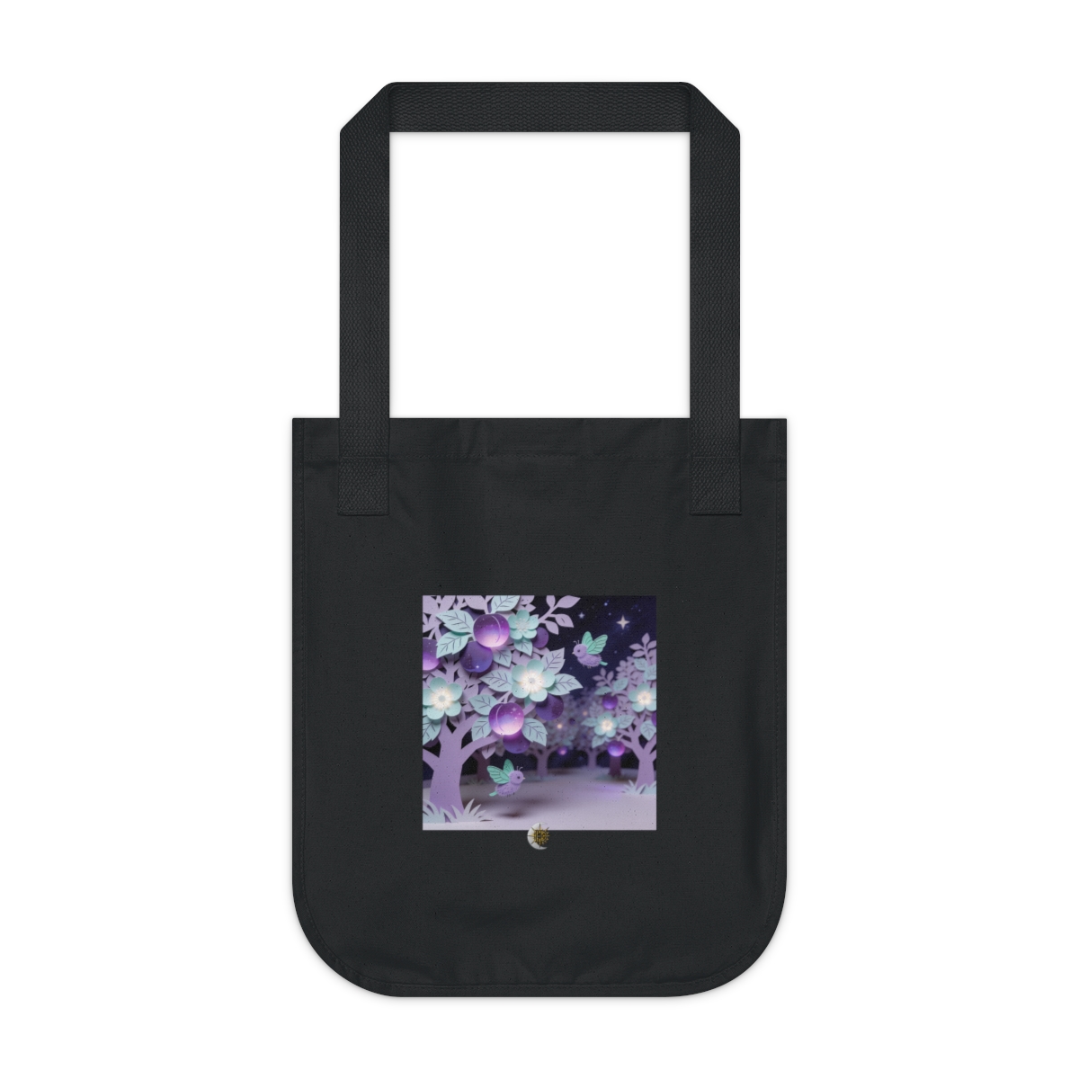HD Violet Orchard Sprites Organic Canvas Tote