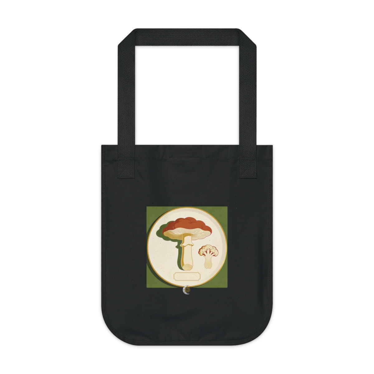 HD Cauliflower fungus shown in a large cap-and-stem sectional study Organic Canvas Tote
