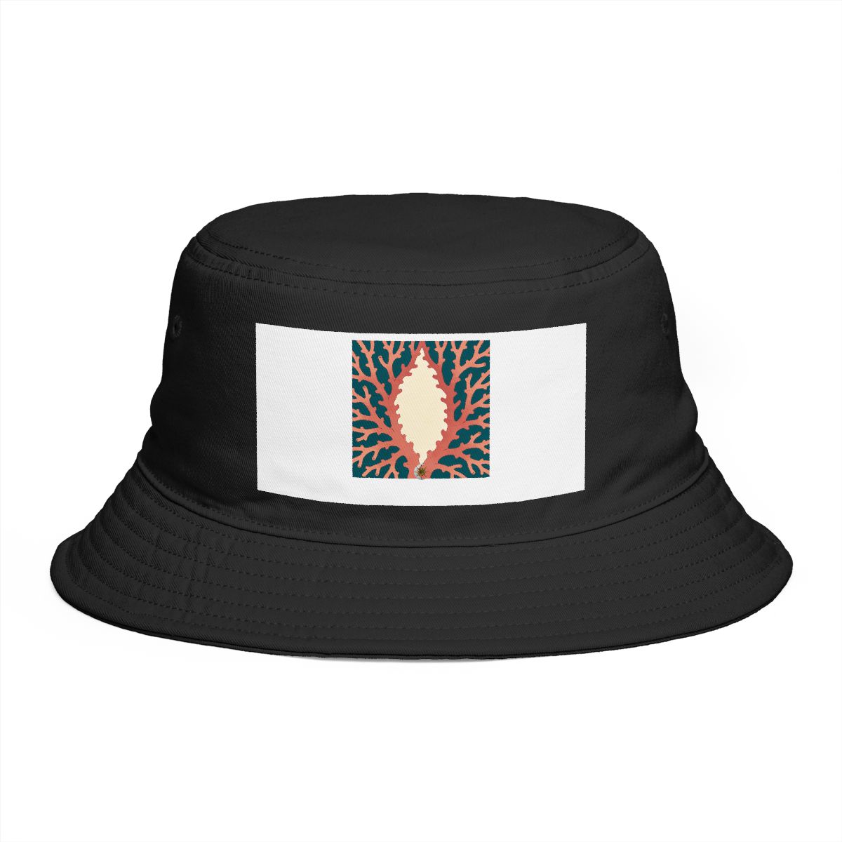 HD Coral-branch lattice opening outward from an off-center quiet region Bucket Hat