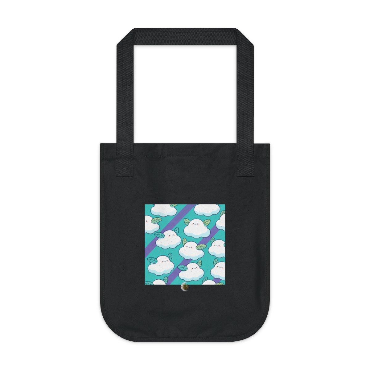 HD Azure Leafclouds Organic Canvas Tote