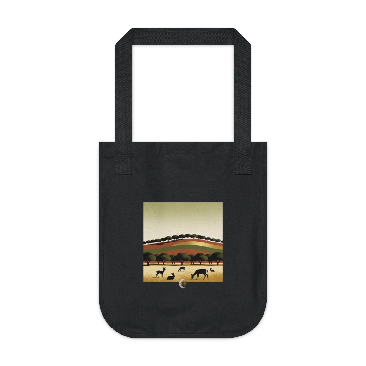 HD Orchard ridge reduced to stacked rounded color planes Organic Canvas Tote