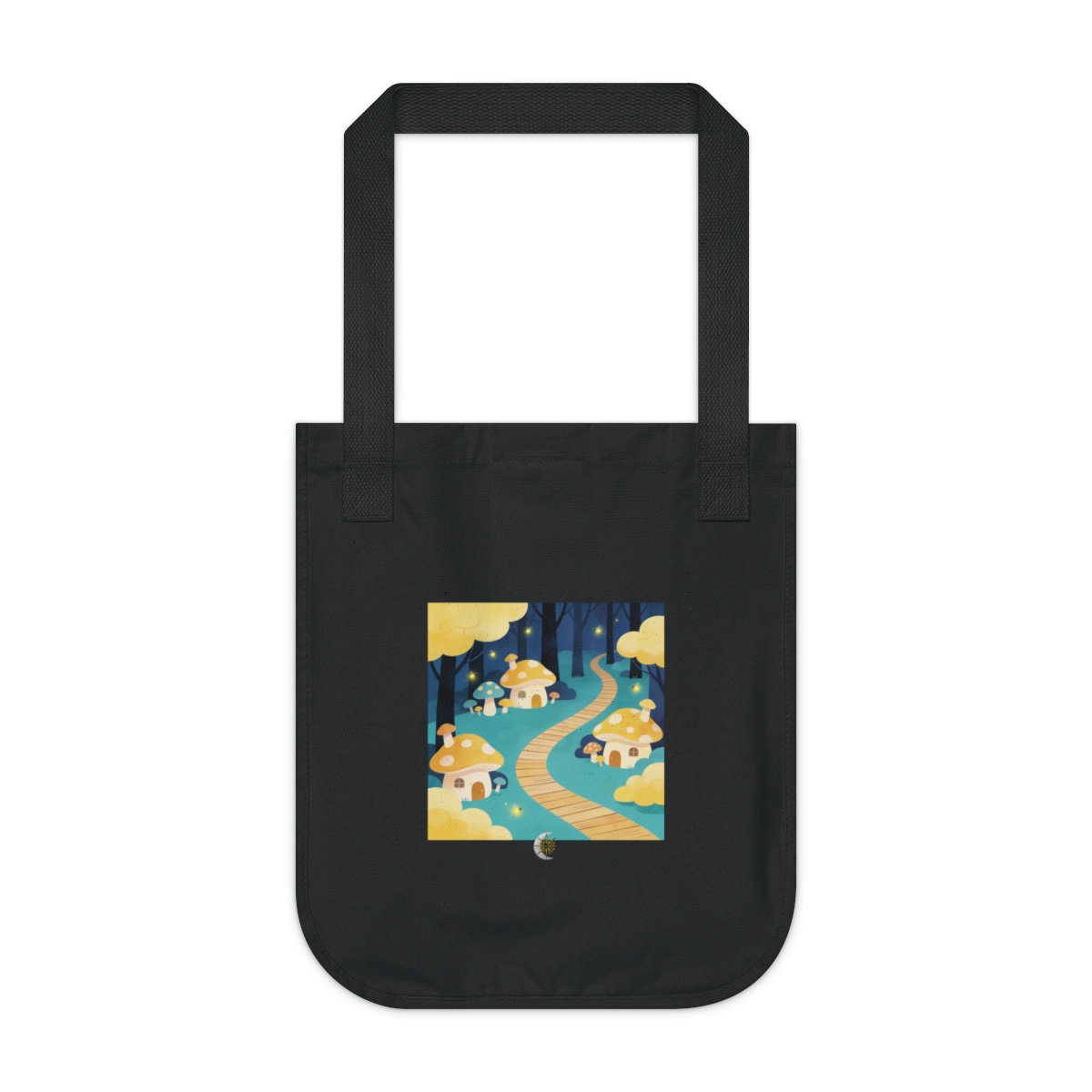 HD Golden Glow Village Organic Canvas Tote