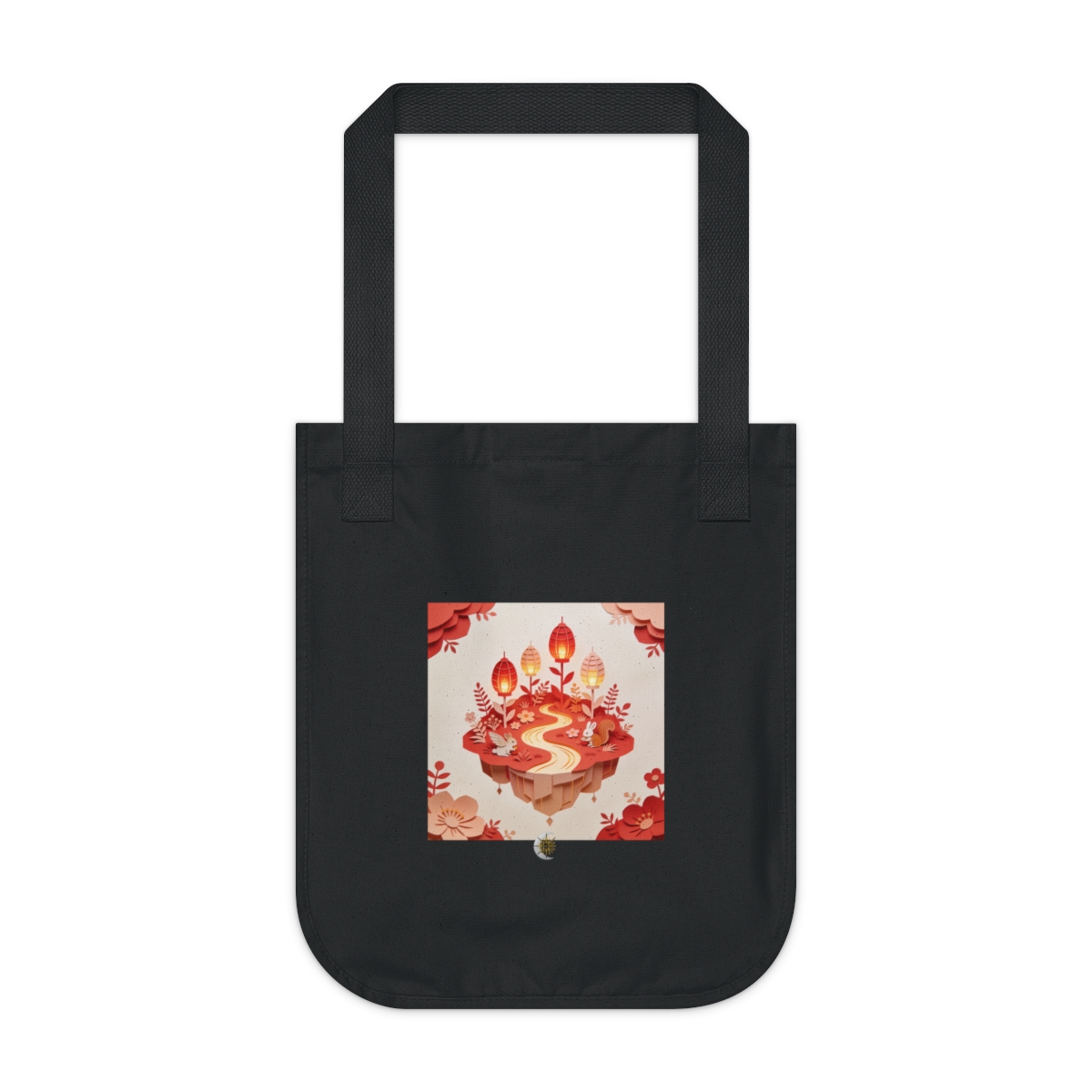HD Amber Lantern Garden Organic Canvas Tote