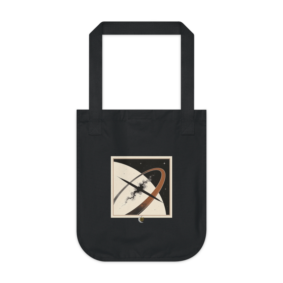 HD Obsidian Orbit Organic Canvas Tote