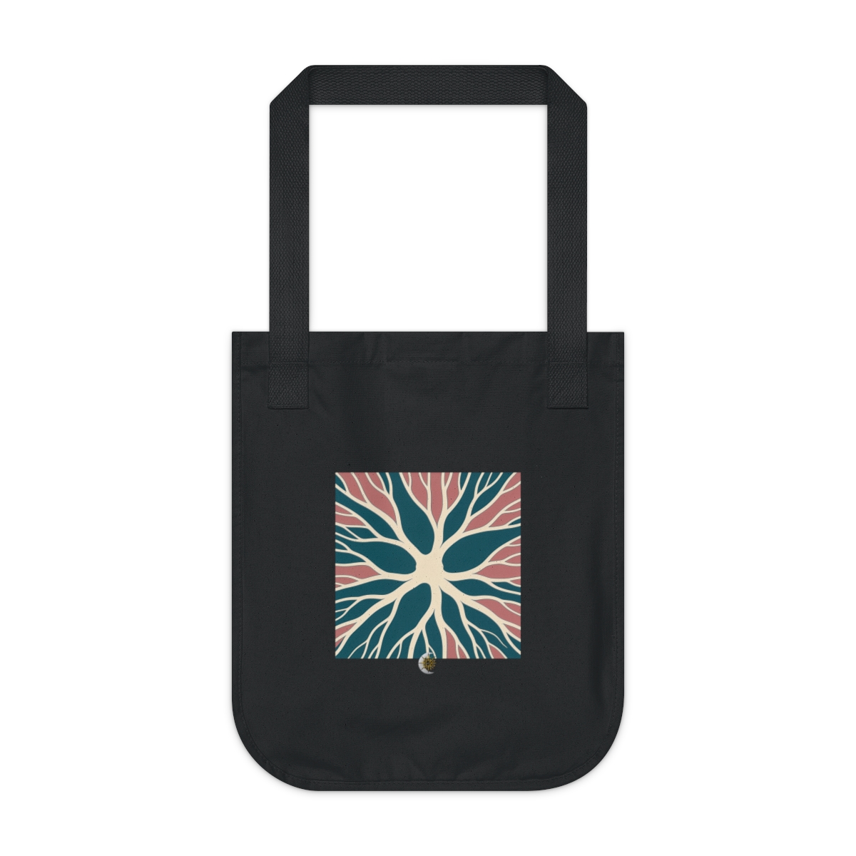 HD Fine root paths opening outward from an off-center quiet region Organic Canvas Tote