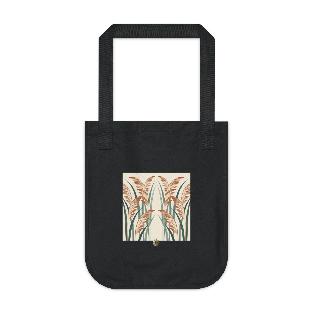 HD Long reed curves alternating dense clusters with empty lanes Organic Canvas Tote