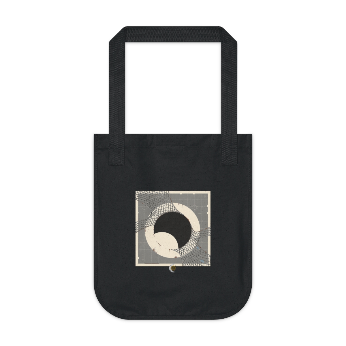 HD Silver Mesh Eclipse Organic Canvas Tote