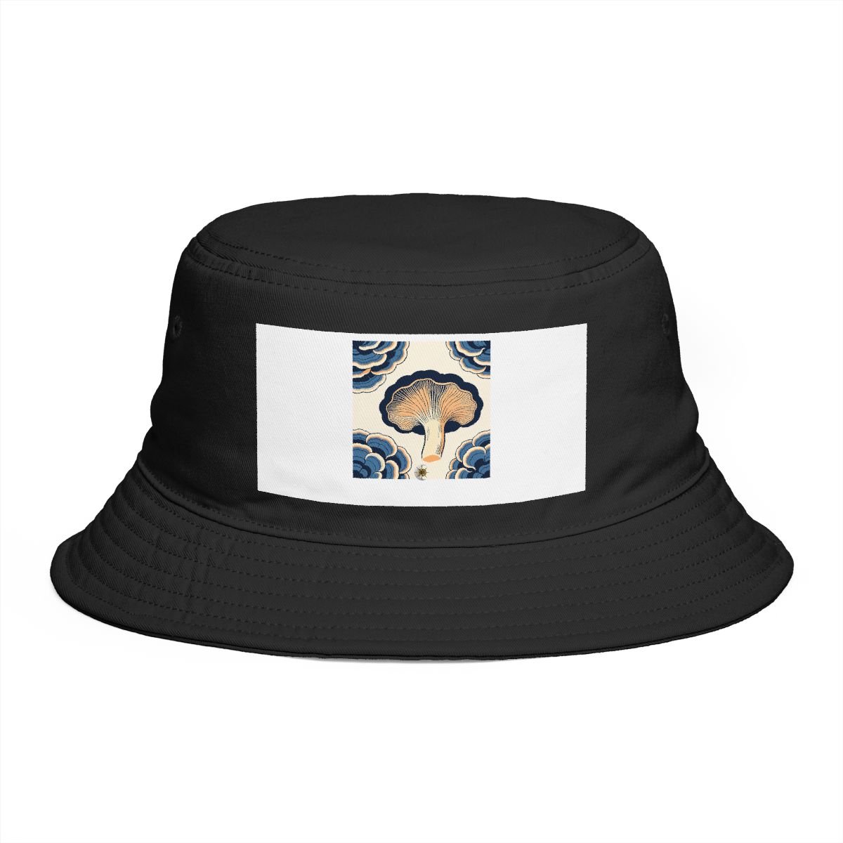 HD Turkey-tail fungi shown in a large cap-and-stem sectional study Bucket Hat