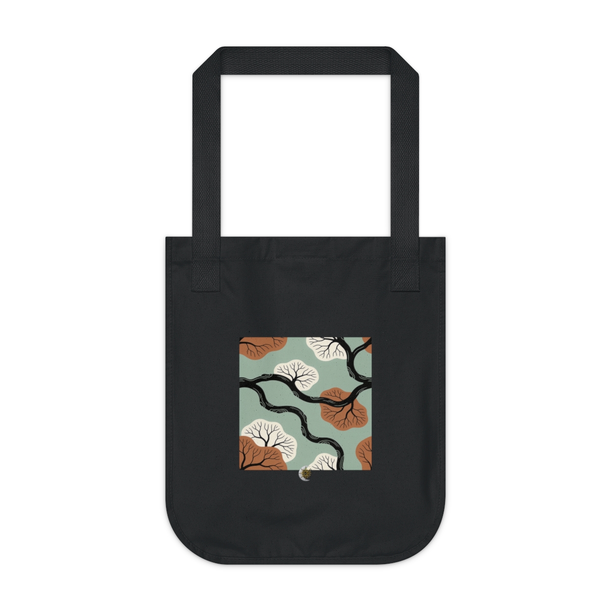 HD River-vein motif forming a spacious staggered repeat Organic Canvas Tote
