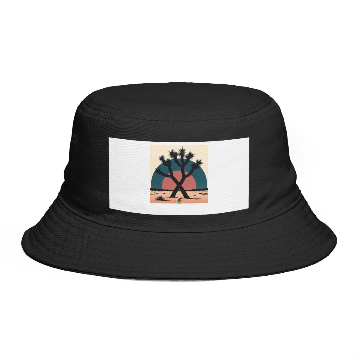 HD Joshua tree crossing a large semicircle of dusk sky Bucket Hat
