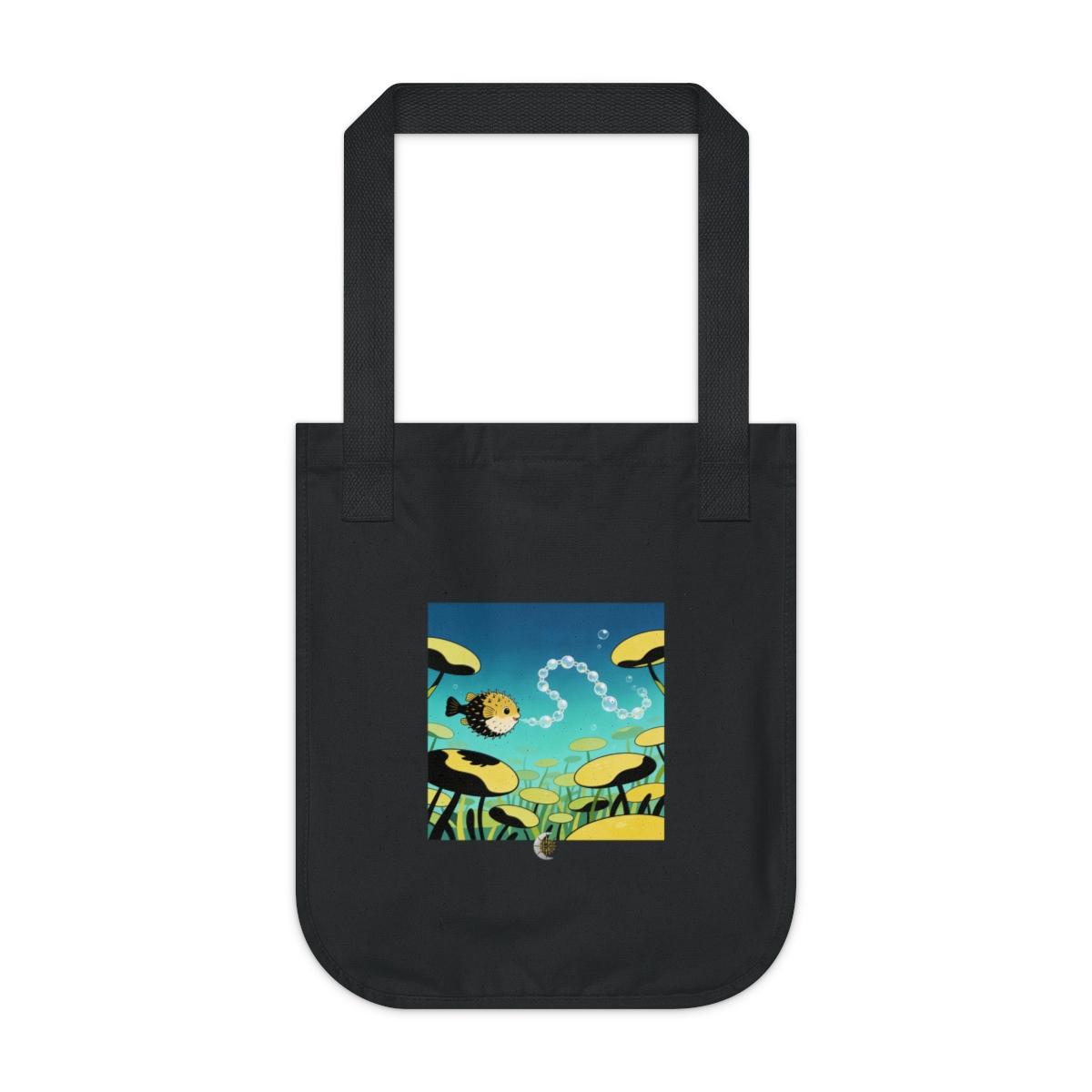 HD Bubblefin Meadow Organic Canvas Tote
