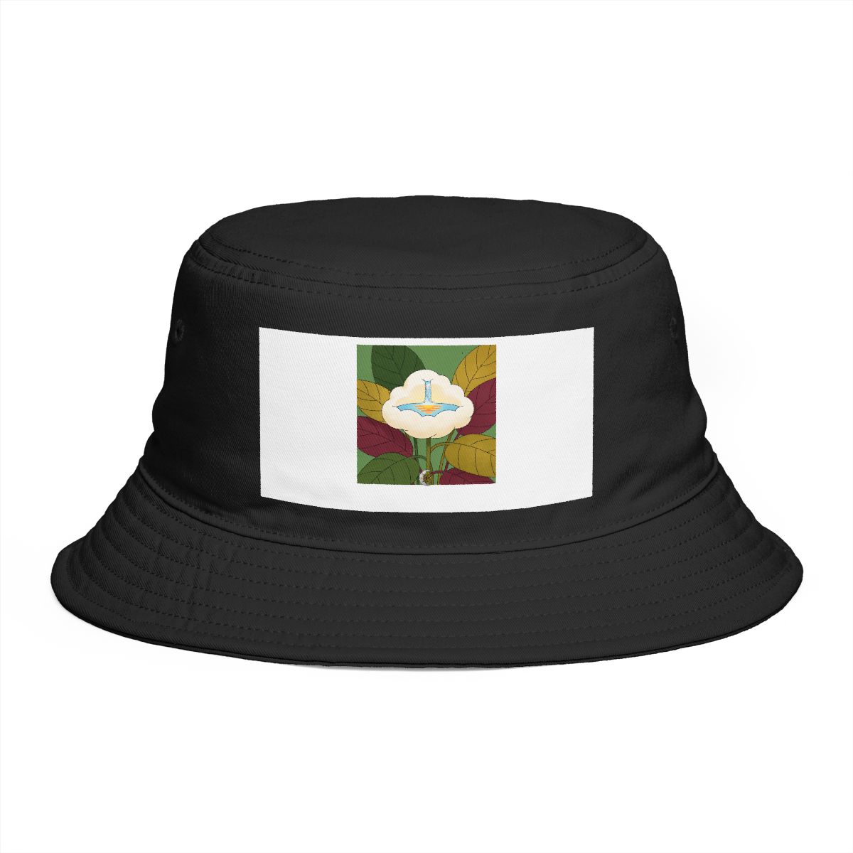 HD Cloud with a waterfall cradling a pool of reflected sunrise Bucket Hat