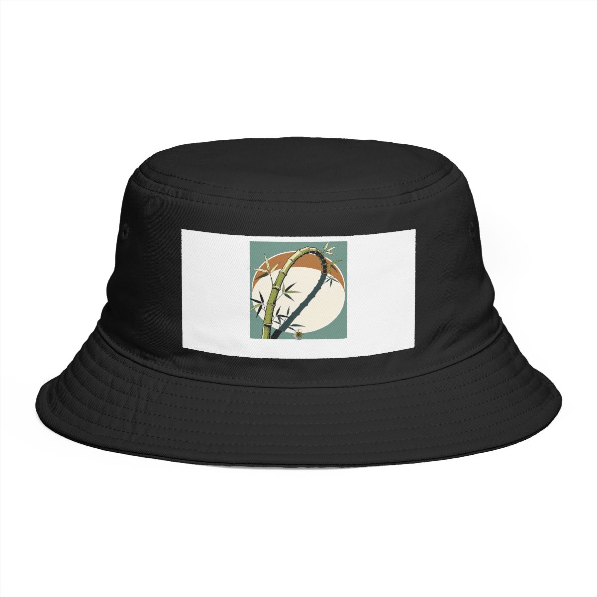 HD Bamboo shoot arching across a rounded pool of open space Bucket Hat