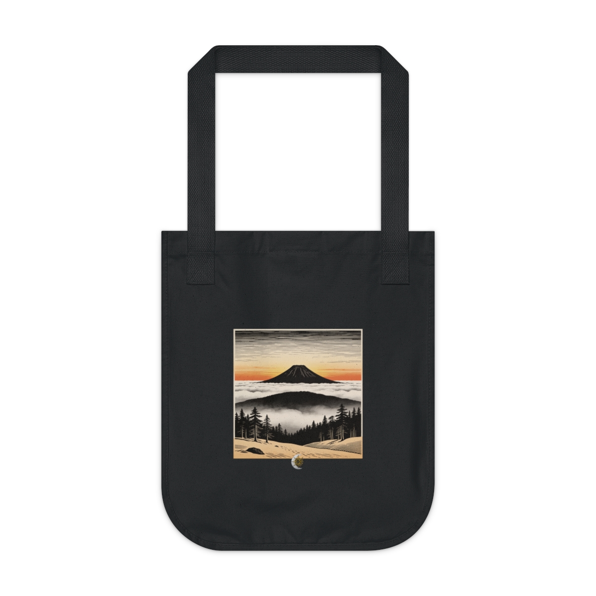 HD Sunrise Above the Clouds Organic Canvas Tote