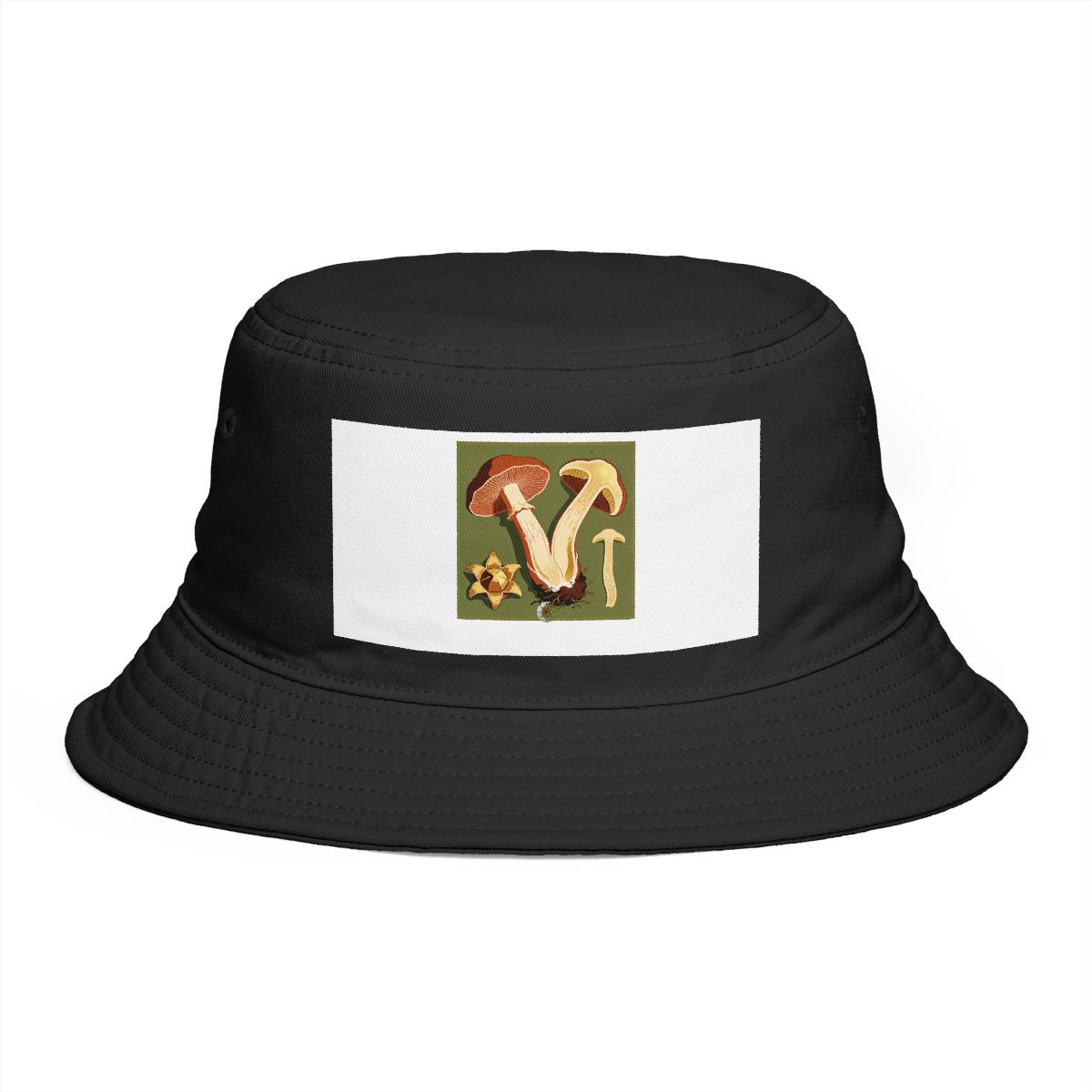 HD Earthstar fungus shown in a large cap-and-stem sectional study Bucket Hat