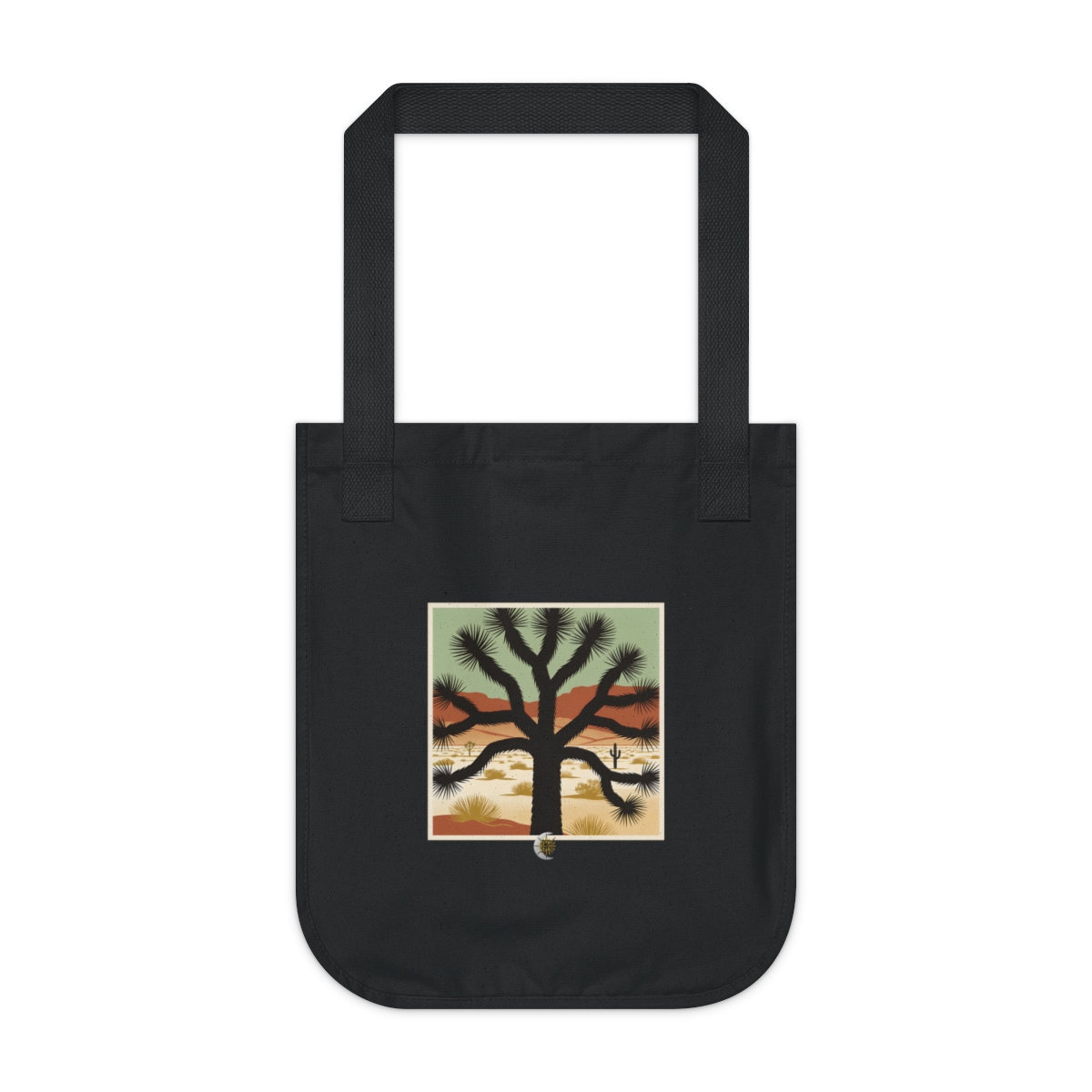 HD Joshua tree seen in a close radial growth study Organic Canvas Tote