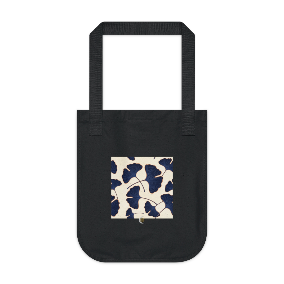HD Ginkgo-like lobes forming a spacious staggered repeat Organic Canvas Tote