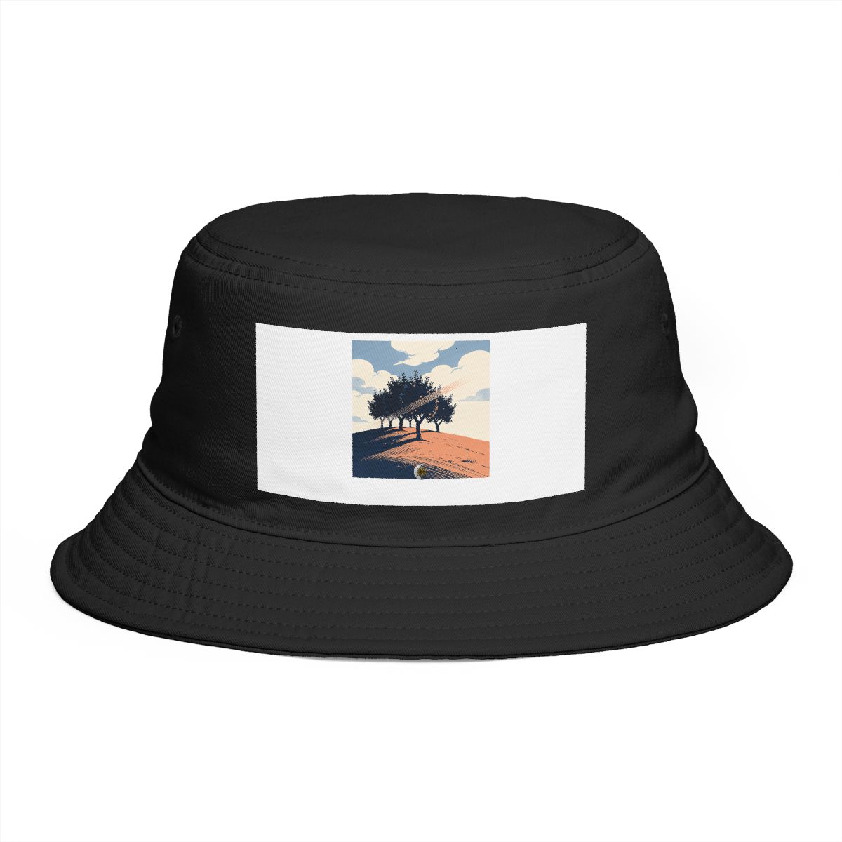 HD Orchard ridge crossed by a gentle diagonal breeze Bucket Hat