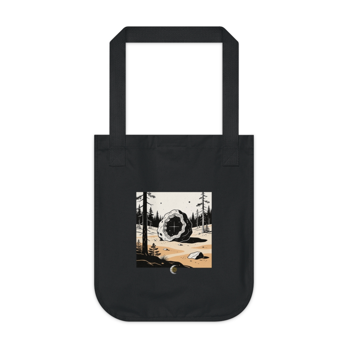 HD Interstellar rock divided into an unlabelled internal cross-section Organic Canvas Tote