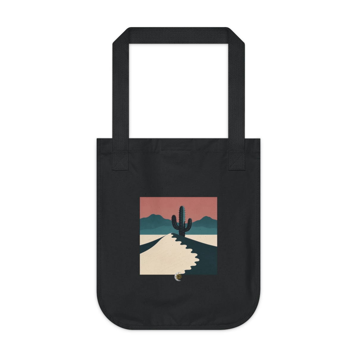 HD Desert Rose Cactus Organic Canvas Tote
