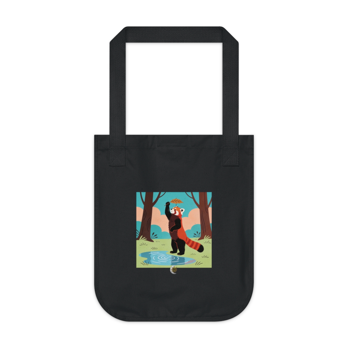 HD Leafplay Red Panda Organic Canvas Tote