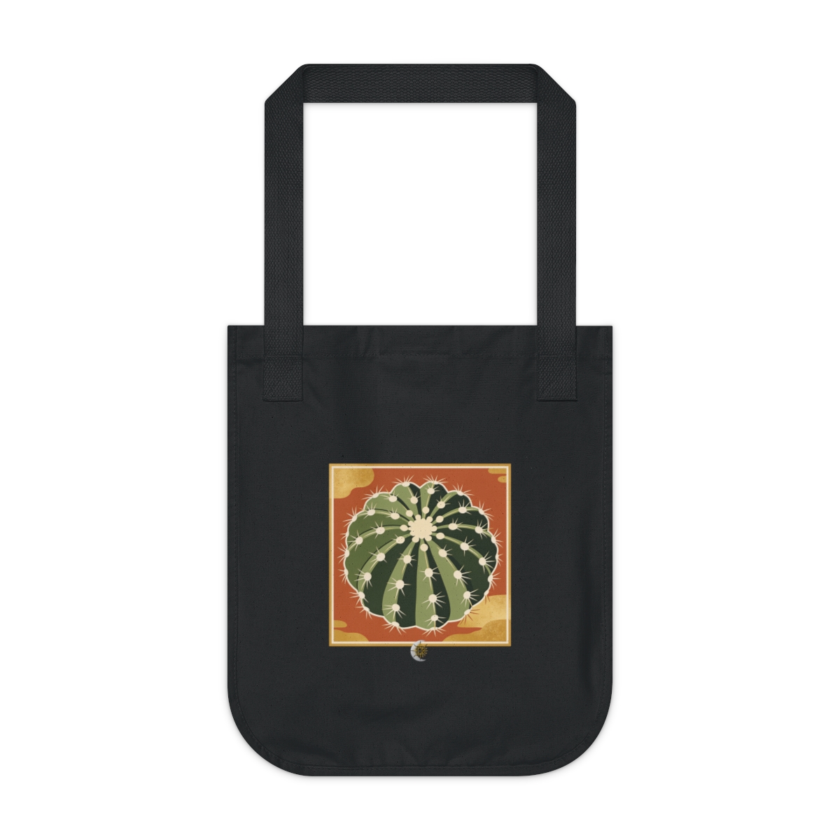 HD Barrel cactus seen in a close radial growth study Organic Canvas Tote