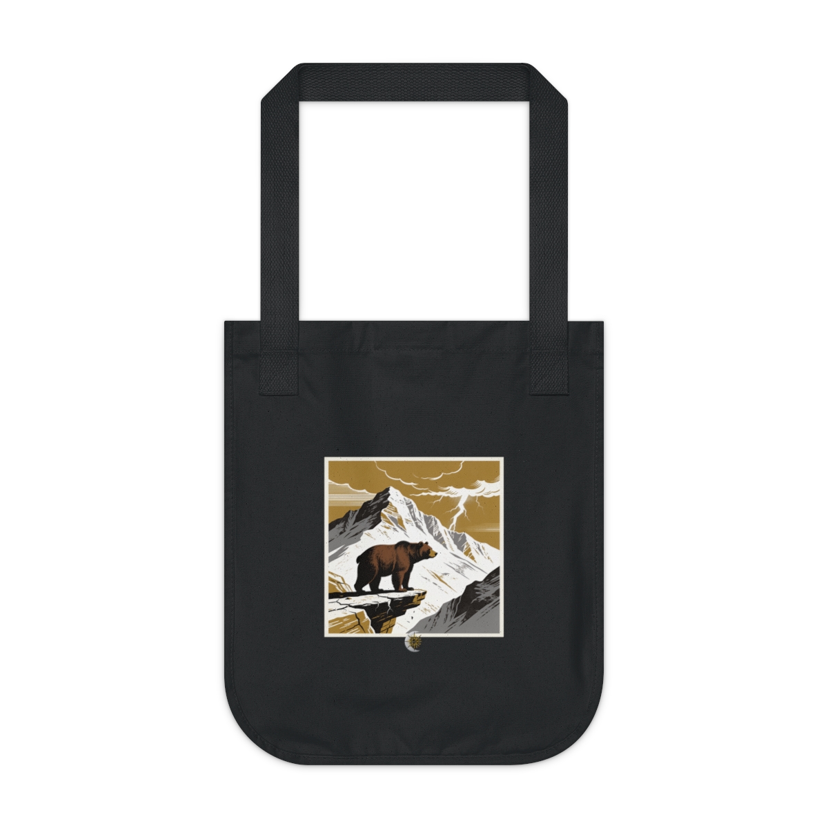 HD Thunder Ridge Bear Organic Canvas Tote