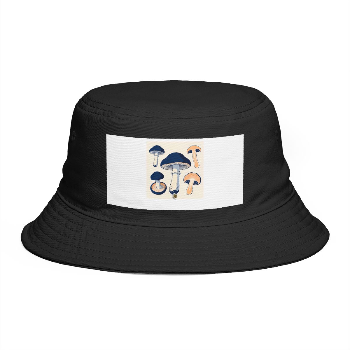 HD Porcelain mushrooms shown in a large cap-and-stem sectional study Bucket Hat
