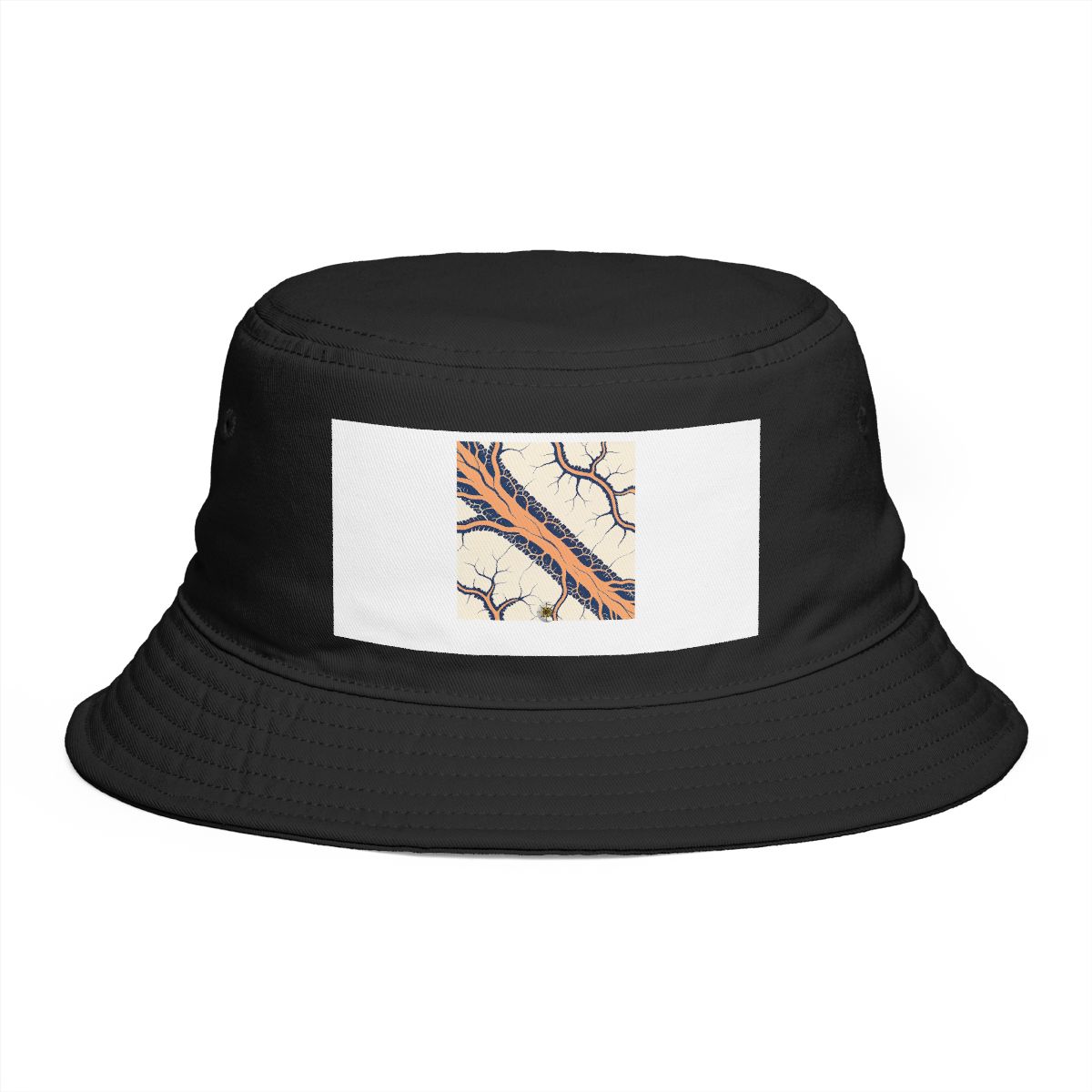 HD River-vein motif gathering into a broad diagonal band Bucket Hat