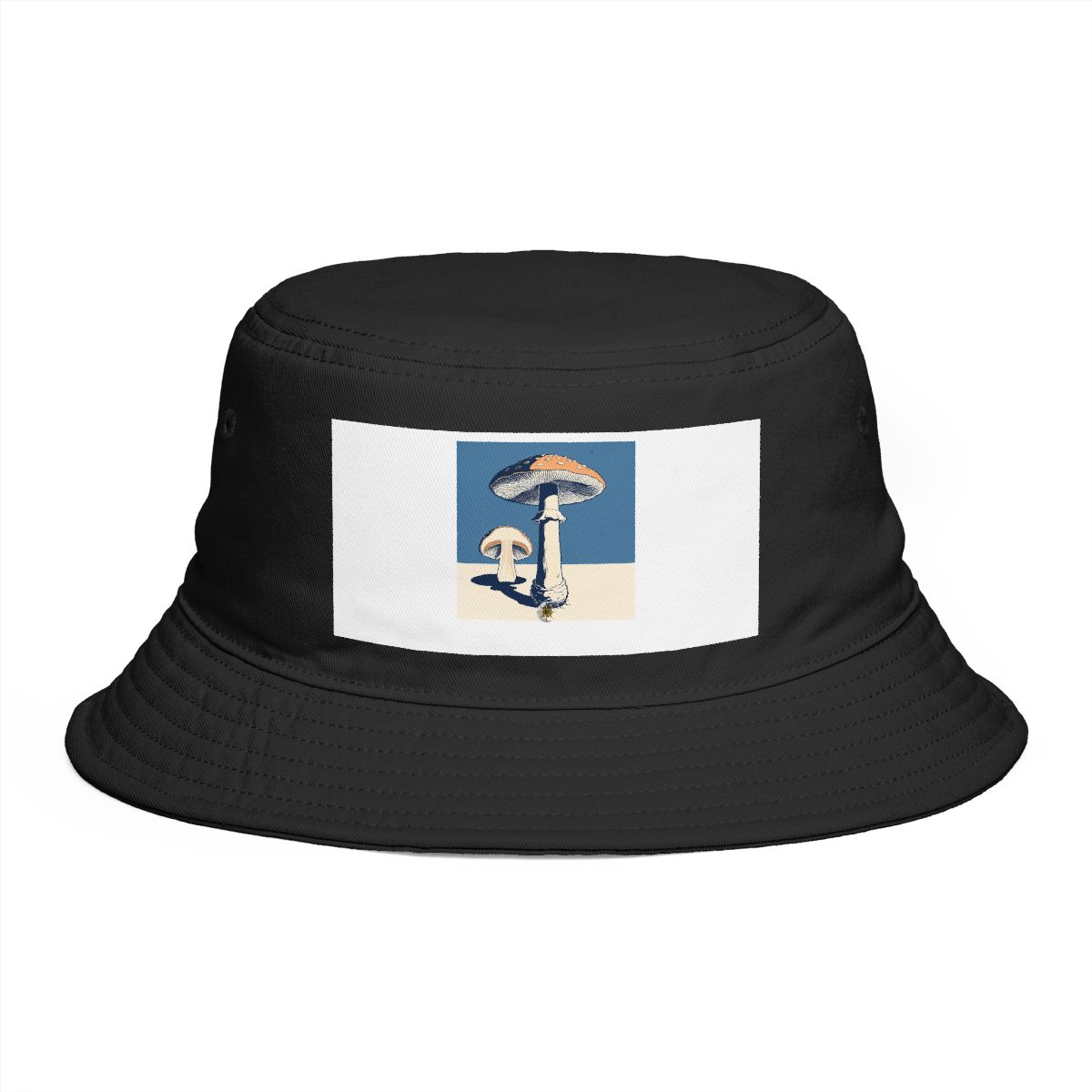 HD Parasol mushroom shown in a large cap-and-stem sectional study Bucket Hat