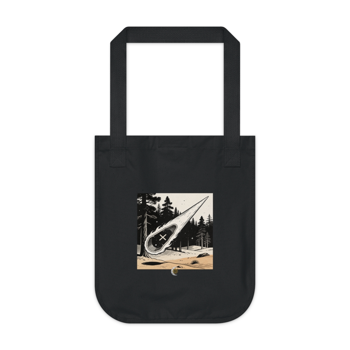 HD Long-tailed comet divided into an unlabelled internal cross-section Organic Canvas Tote