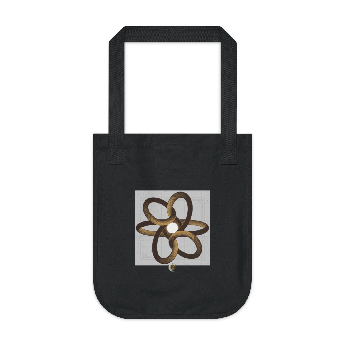 HD Copper Ribbon Orbit Organic Canvas Tote