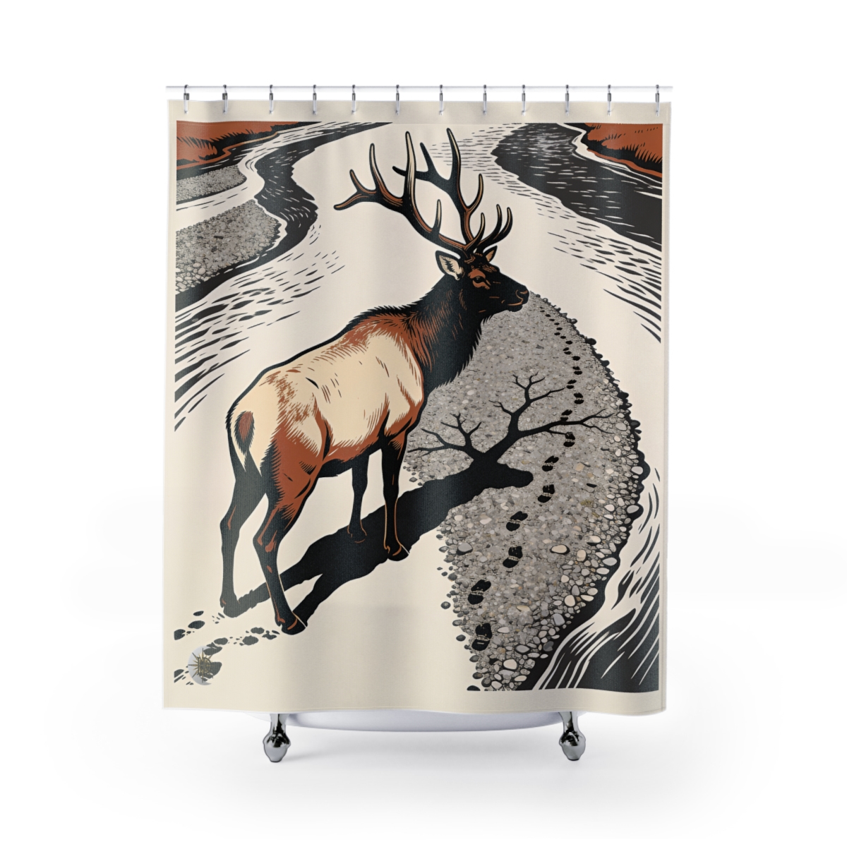 Original Art 1640 Shower Curtain