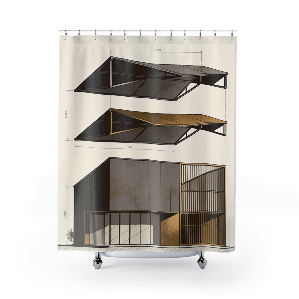 Original Art 1307 Shower Curtain