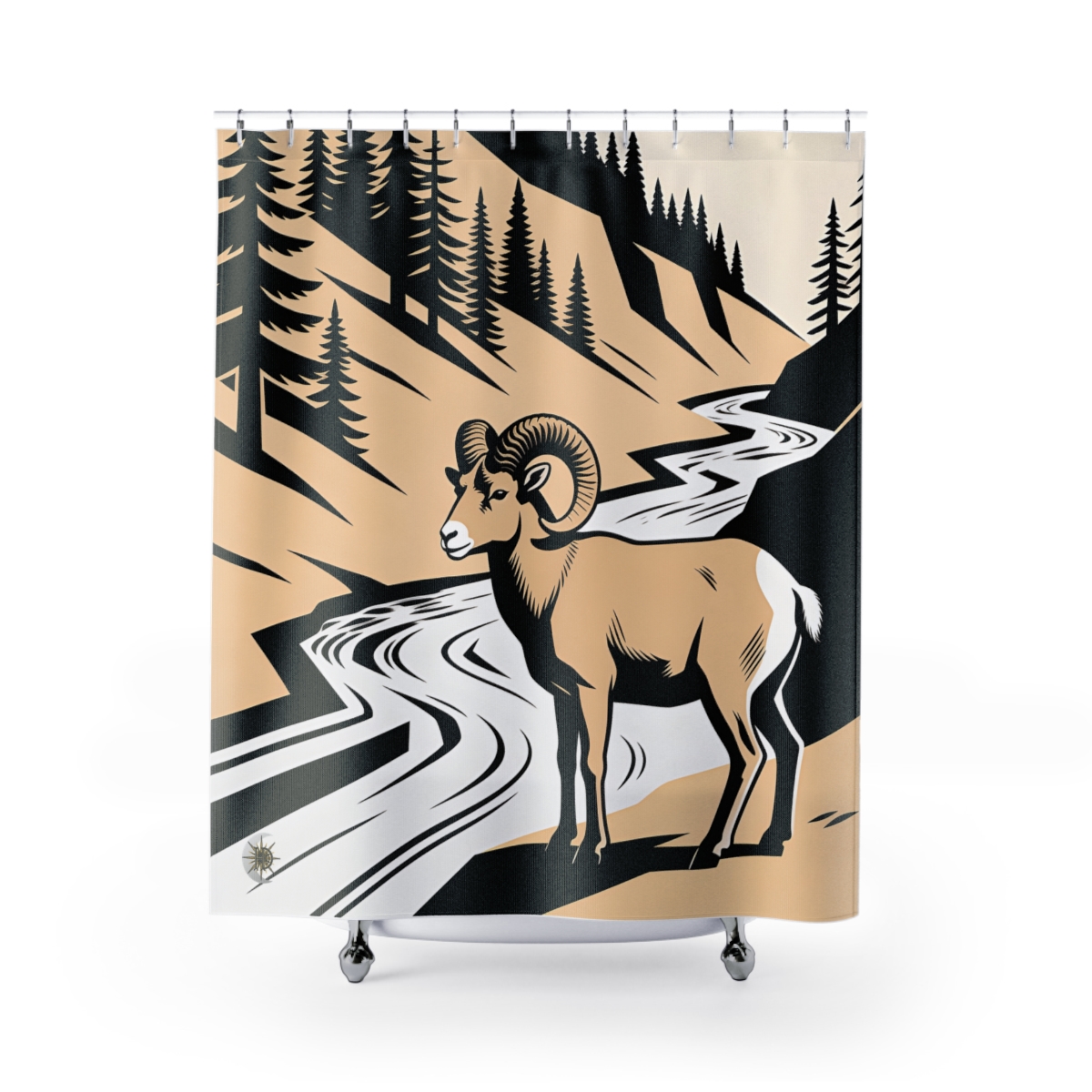 Original Art 971 Shower Curtain