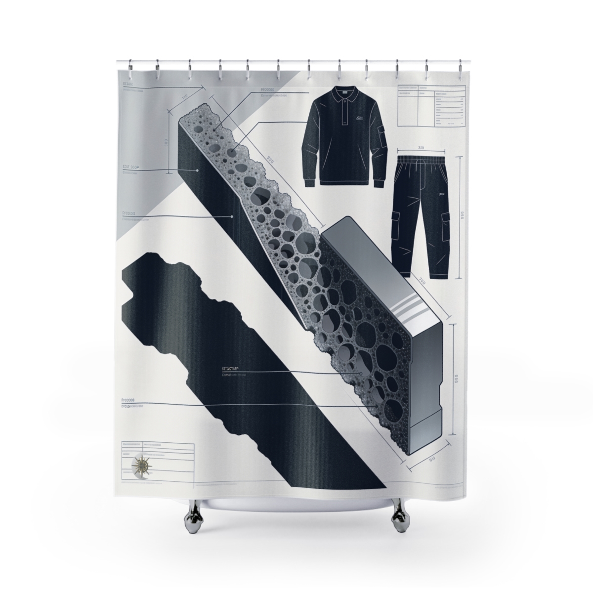 Original Art 1110 Shower Curtain