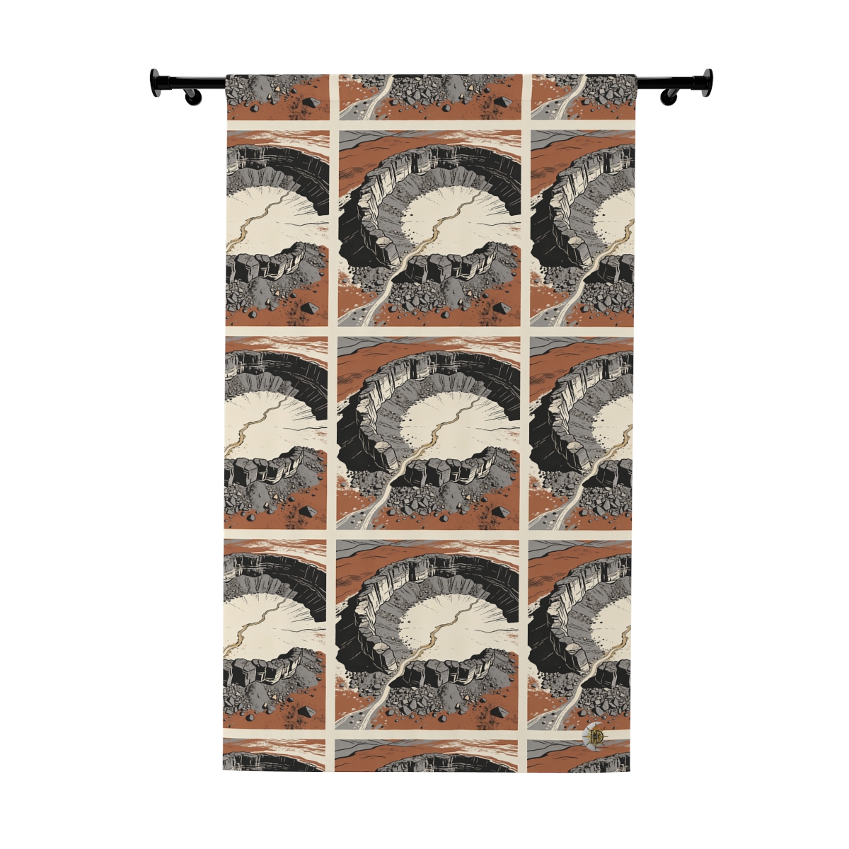 Original Art 1626 Blackout Window Curtain Panel